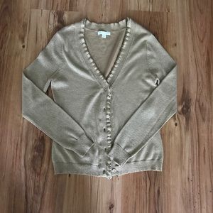 New York & Co. gold cardigan